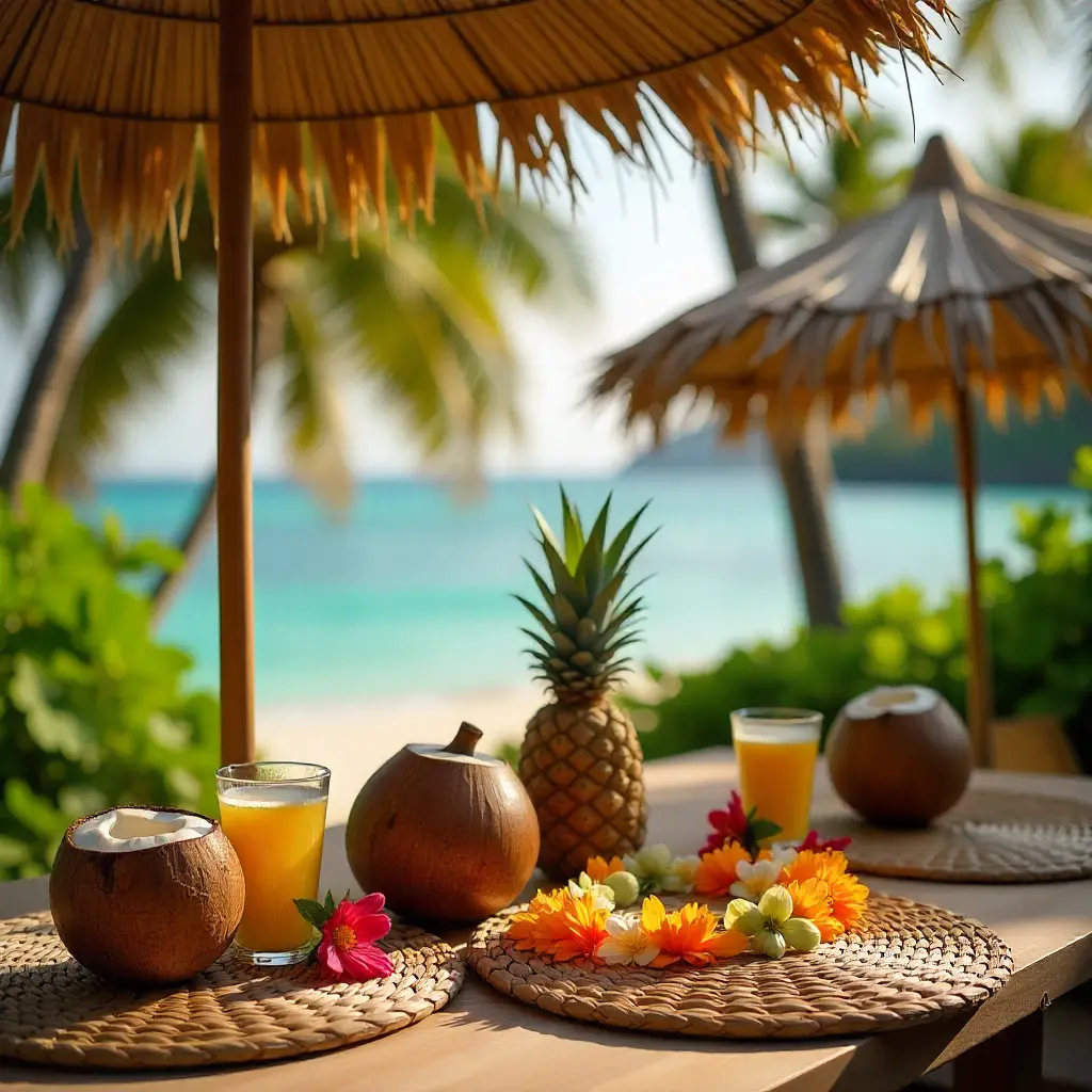 Tropical luau party decorations 